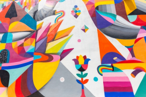 عکس با کیفیت نقاشی انتزاعی